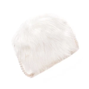 Lindo bolso de hombro pequeño para mujer peludo con cadena de perlas para mujer bolsa - Imagen 1 de 11