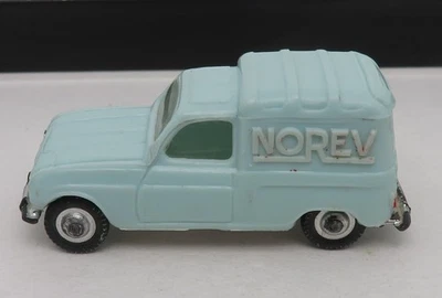 Old Francia 1963 Micro NOREV Ho 1/87 Renault 4 F4 Furgoncino 62 Blu Verde 513a - Immagine 1 di 4
