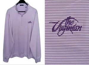 VIRGINIAN GOLF CLUB Bristol VA Mens XL 1/4 Zip Athletic Shirt Performance Purple - Picture 1 of 5