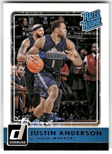 Justin Anderson 2015-16 Donruss #206 radiocontrol Dallas Mavericks - Imagen 1 de 2