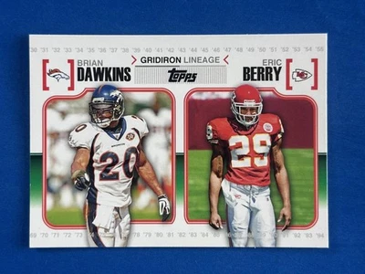 2010 Topps Gridiron Lineage #GL-DB Brian Dawkins / Eric Berry (33904) - Image 1 of 2