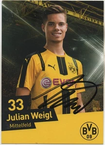 Julian Weigl - SAMMLUNGSAUFLÖSUNG - original signiert - Bild 1 von 2