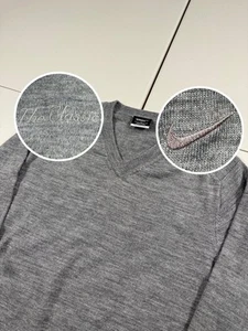 Vintage Nike Pullover Herren L Golf Wolle V-Ausschnitt Strickpullover The Classic Y2K Preppy - Bild 1 von 15