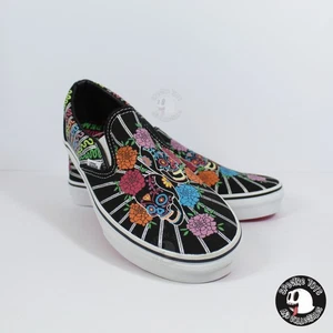 Vans Classic Slipper Dia De Los Muertos Glow in the Dark Canvas - Herren 5 Damen 6,5 - Bild 1 von 7