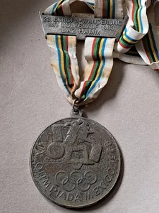 Sehr schlechte Erhaltung LAZ Hamm NRW Motiv Olympiade Mexico 1968 Ballspieler M. - Bild 1 von 4