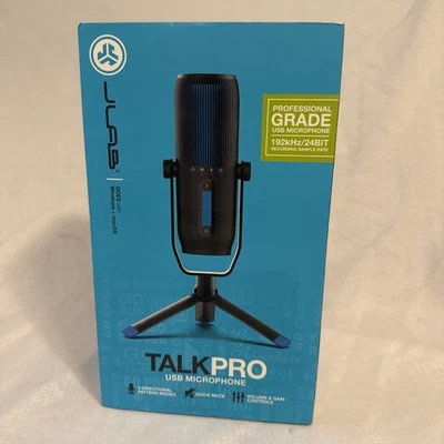 JLab Talk Pro Professional Plug and Play USB Microphone MTALKPRORBLK4 NEW - Image 1 of 4