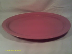 [Q7]  COORS MELLO-TOME POTTERY 11" CERAMIC PLATTER MAUVE - Imagen 1 de 5