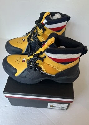 TOMMY Hilfiger TH Trail Boot for Kids - Size 3M - Yellow, blue & Red - Image 1 of 4