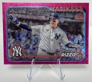 2024 Topps Chrome Anthony Rizzo Magenta Speckle #127 #/350 New York Yankees - Picture 1 of 10