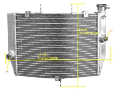 Los Angeles for Radiator 2013 2015 2016 2017 2018 2019 -2023 Kawasaki Ninja ZX6R - Imagem 1 de 4