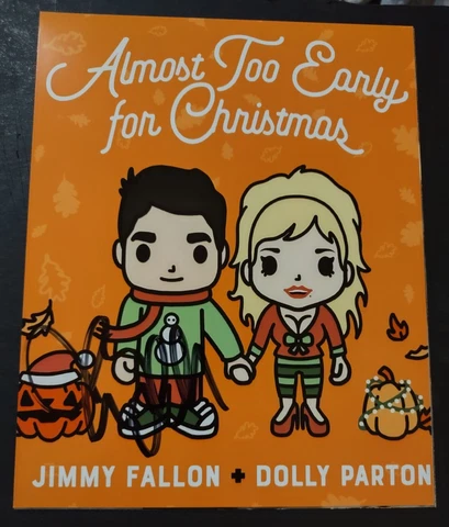 JIMMY FALLON TONIGHT SHOW SIGNED DOLLY PARTON XMAS CUSTOM ART EDIT 8X10 PHOTO Cover
