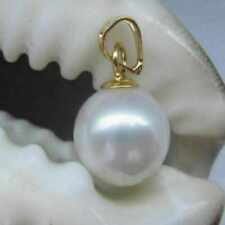 9-10mm Natural White round baroque pearl 925 silver necklace Natural Gifts Gift