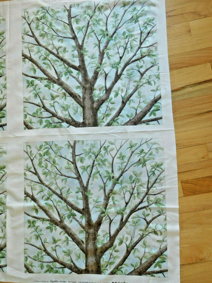 1 PANEL cotton Fabric #4315 MAGIC TREE 24"x44" Tracy Lizotte for Elizabeth's OOP - Image 1 of 2