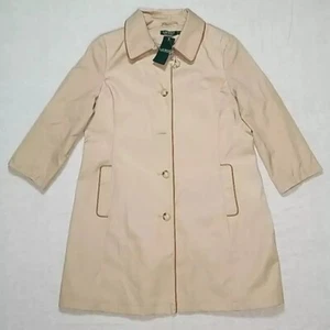 Ralph Lauren Trench Coat Women's size XL Sand/Brown Trim 31442 Read Description - Picture 1 of 7