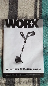 WORX SAFETY & OPERATING MANUAL CORDLESS LAWN TRIMMER WG150E, WG150E.2, WG150E.3. - Picture 1 of 2