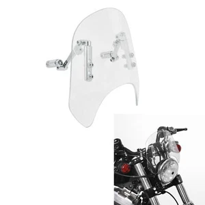 Clear Windshield Fit For Harley Sportster XL 883 1200 88-22 5.75" Headlight - Picture 1 of 14