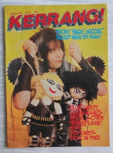 Vintage Magazine Kerrang! #87 1985 W.A.S.P. Blackie Lawless Toto Ramones 70 - Picture 1 of 11