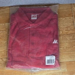 ACE HARDWARE Mitarbeiter Uniform rot Polo Langarm Shirt, Herren Big Tall Größe XLT - Bild 1 von 3