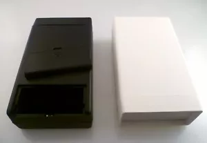 ABS Handgehäuse BC3 118x66x33mm mit Batterieschacht weiß/schwarz OL0593 - Bild 1 von 8
