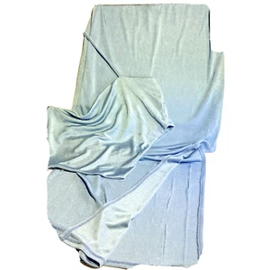 Fashion Nova Sophisticated Lady Slinky Skirt/Hankerchief Top Set Lt Blue Size Lg - Picture 1 of 7