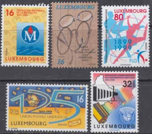 LUXEMBURGO Sc# 1010-4 CPL MNH SET DE 5 - TEMAS DIVERSOS, FOTOGRAFÍA, ETC. - Imagen 1 de 1