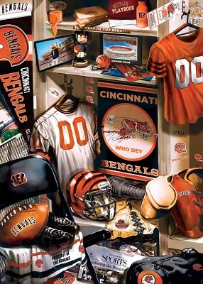 MasterPieces Cincinnati Bengals NFL Locker Room 500 Piece Jigsaw Puzzle - Image 1 of 4