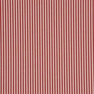 FOY & CO Pinstripe Fabric Red 150cm 100% Cotton Curtains Cushion Craft Dressmaking