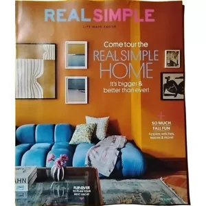 Real Simple Magazine October 2024 Plan Next Getaway Fall Double Issue Recipes - Picture 1 of 2