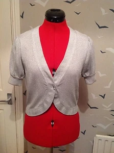John by John Richmond, Designers At Debenhams evening jacket, cardigan 12 vgc - Picture 1 of 9