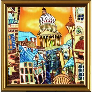 Nova sloboda HK2146 Trip / Travel IN Rome Embroidery Kit Beaded - Picture 1 of 2