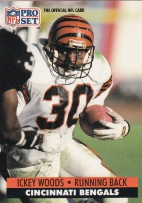 ICKEY WOODS 1991 NFL Pro Set - Image 1 of 2