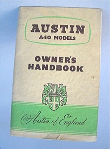 Vintage Austin A40 Owner's Handbook - Bild 1 von 12