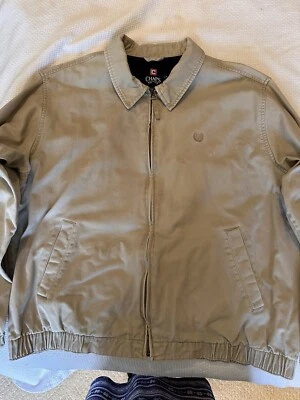 Chaqueta Chaps Ralph Lauren Caqui Completamente Forrada con Cremallera Usada en Excelente Condición Talla Grande Muchos Bolsillos Foto 1 de 4