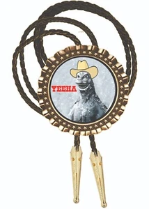Godzilla the Cowboy Bolokrawatte Herren Accessoire Krawatten Geschenk für Papa - Bild 1 von 1