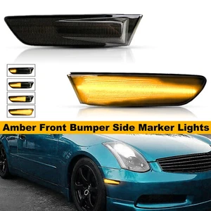 Sequential Amber LED Side Marker Signal Lights For 2003-2007 Infiniti G35 Coupe - Bild 1 von 8