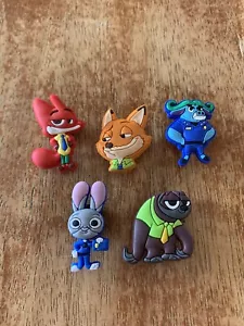 Zootopia 5 pcs Shoe Charms Bracelet Charms - Picture 1 of 2