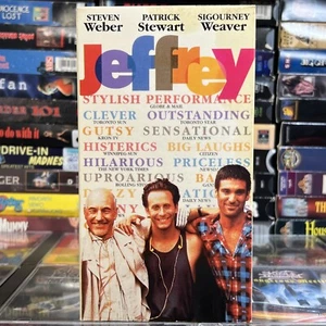 Jeffrey 1995 VHS Tested Patrick Stewart Sigourney Weaver LGBTQ Comedy AIDS Drama - Picture 1 of 13
