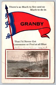 Postcard Granby Missouri Pennant There's So Much to See and So Much to Do - Picture 1 of 4