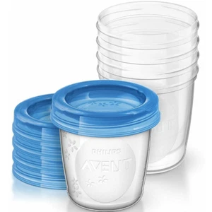 Philips Avent Breast Milk Storage Cups 6 oz SCF619/05 - 5 ct - Picture 1 of 4
