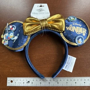 Disney Cruise Line DCL Disney Wonder Ears Headband with Donald Duck & Nephews - Picture 1 of 4