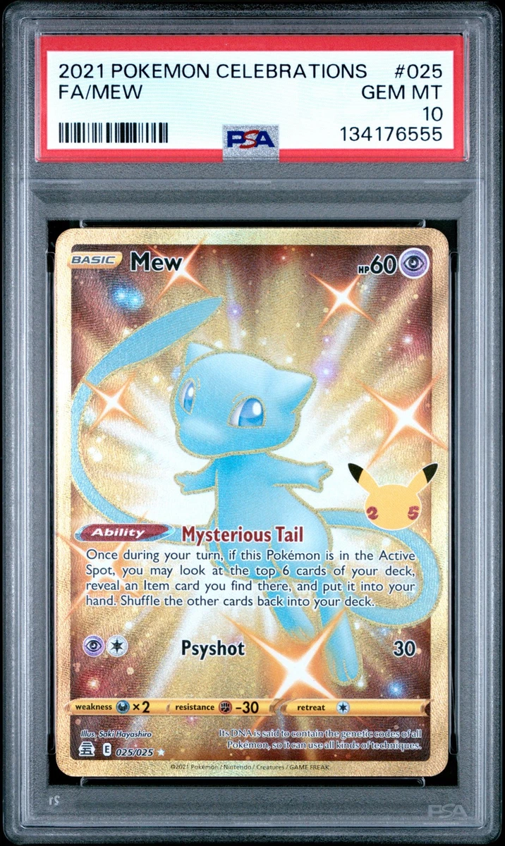 Mew Pokémon TCG Professional Sports Authenticator (PSA) Grade 10