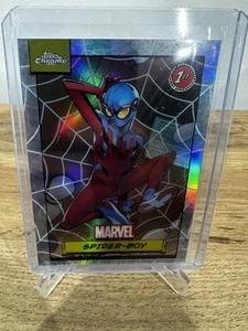 Topps Marvel Chrome Spiderboy /399 Pajęczyna Numerowane Pierwsze pojawienie się - Zdjęcie 1 z 3