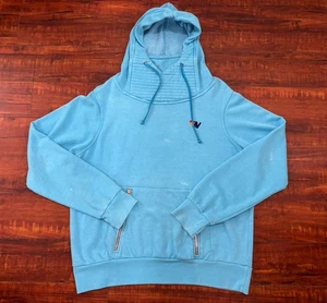 Aviator Nation Ninja Pullover Hoodie Size Large Blue Women’s Thumbhole - Picture 1 of 19