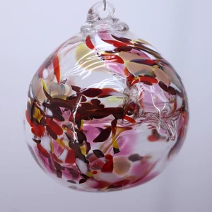 Hand Blown Witch Ball Art Glass Hanging Gazing Orb - Picture 1 of 11