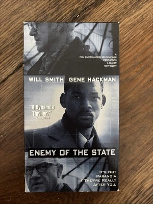 Enemy of the State (VHS, 1999) Will Smith, Gene Hackman – Spy Thriller Action - Image 1 of 4