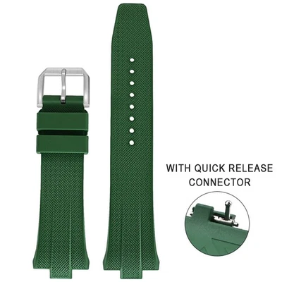 For Citizen NJ0150 NJ0151 replacement Strap FKM Watch Strap Convex Interface 9MM - Image 1 of 4