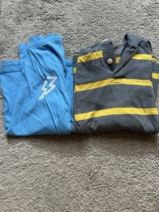 Lot Of 2 Boys Long Sleeve Shirts Sz M Sz L Sz 8 Graphic Tee - Picture 1 of 3