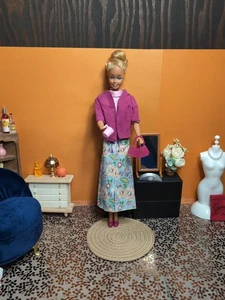 Vintage Barbie Clone Outfit - Jacket, Maxi Skirt, Top, Shoes, Purse + - Picture 1 of 22