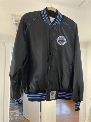 Vintage The Game Mens Large Brooklyn New York  Bad Boys Satin Bomber Jacket - Image 1 of 4
