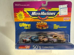 Micro Machines 50's Collection #31 Ultra Fast 1988 Diecast Vehicles T-Bird New - Picture 1 of 12